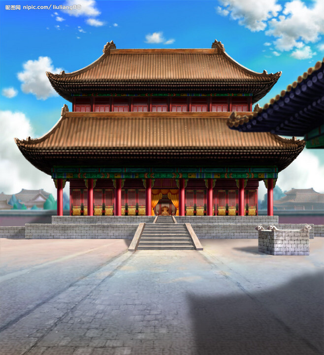 动漫宫殿背景图片