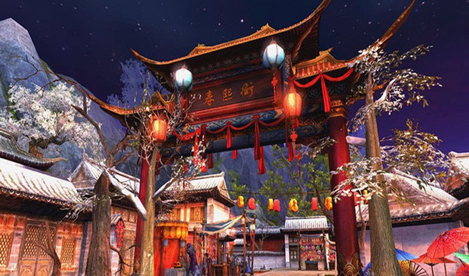 古风 二次元 壁纸 背景 唯美 插画