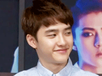 exo都暻秀kyungsoo的特有表情模式开启(￢_￢)