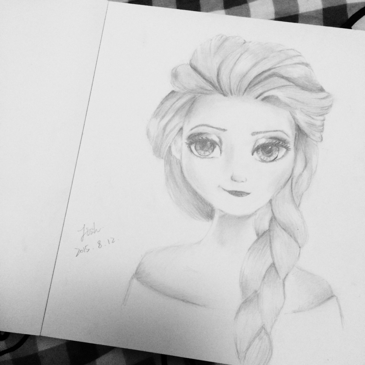 素描 冰雪奇缘elsa let it go