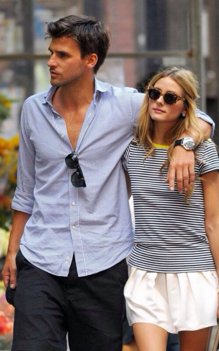 olivia palermo和男友johannes huebl