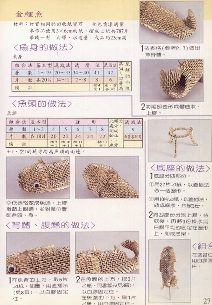 三角插金鱼