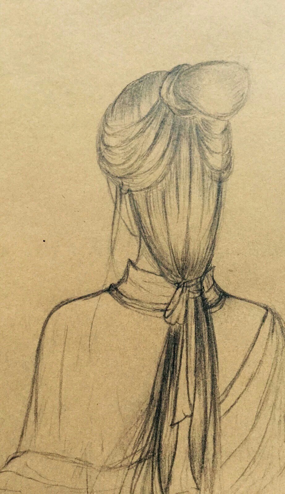 手绘 古风 女子 盼君归
