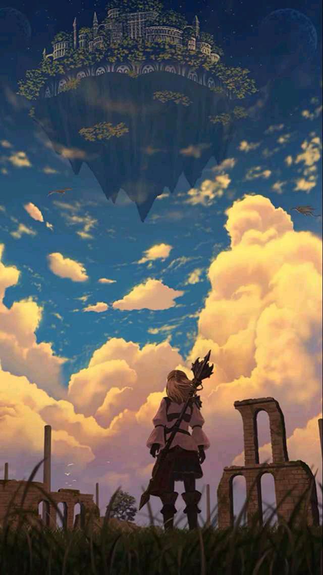 二次元 美景 风景 动漫美景 插画 场景 星空 天空 美图 美景图 最美