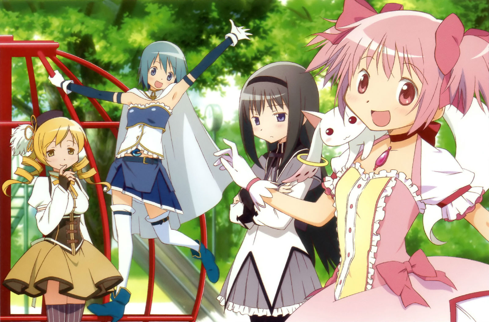 魔法少女小圆 鹿目圆香 晓美焰 美树沙耶加 仓佐杏子 巴麻美五色战队