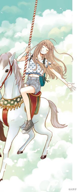 火禾子,薄荷之夏,这是最近喜欢上的漫画家"火禾子"画的,因为偶然看到"