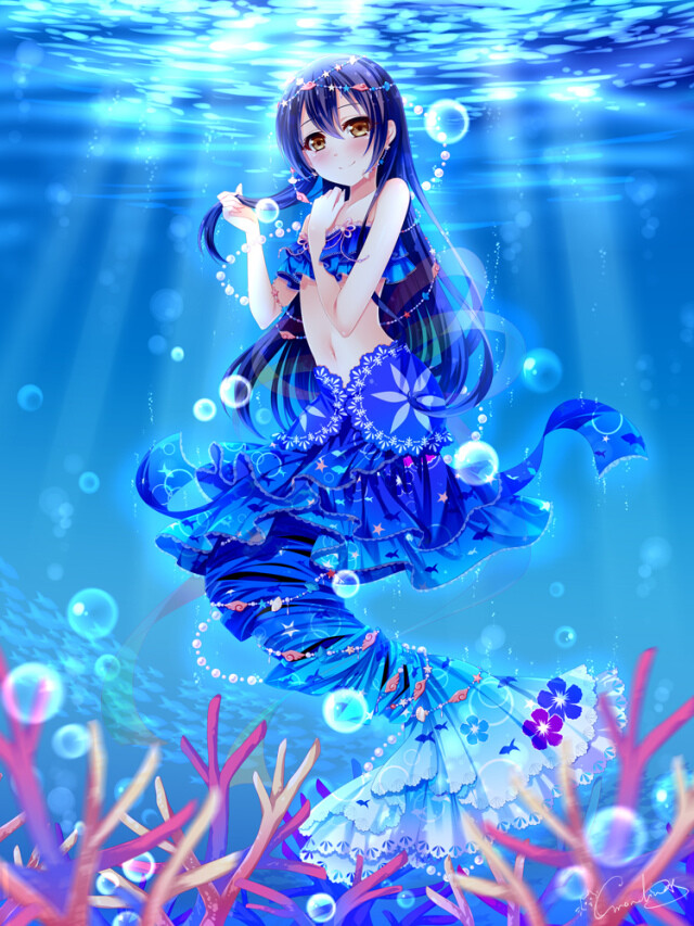 蓝色系列 lovelive 海底 美人鱼