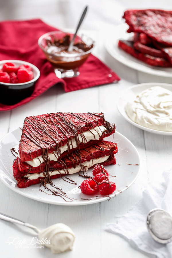 # red-velvet-french-toast#-堆糖,美好生活研究所