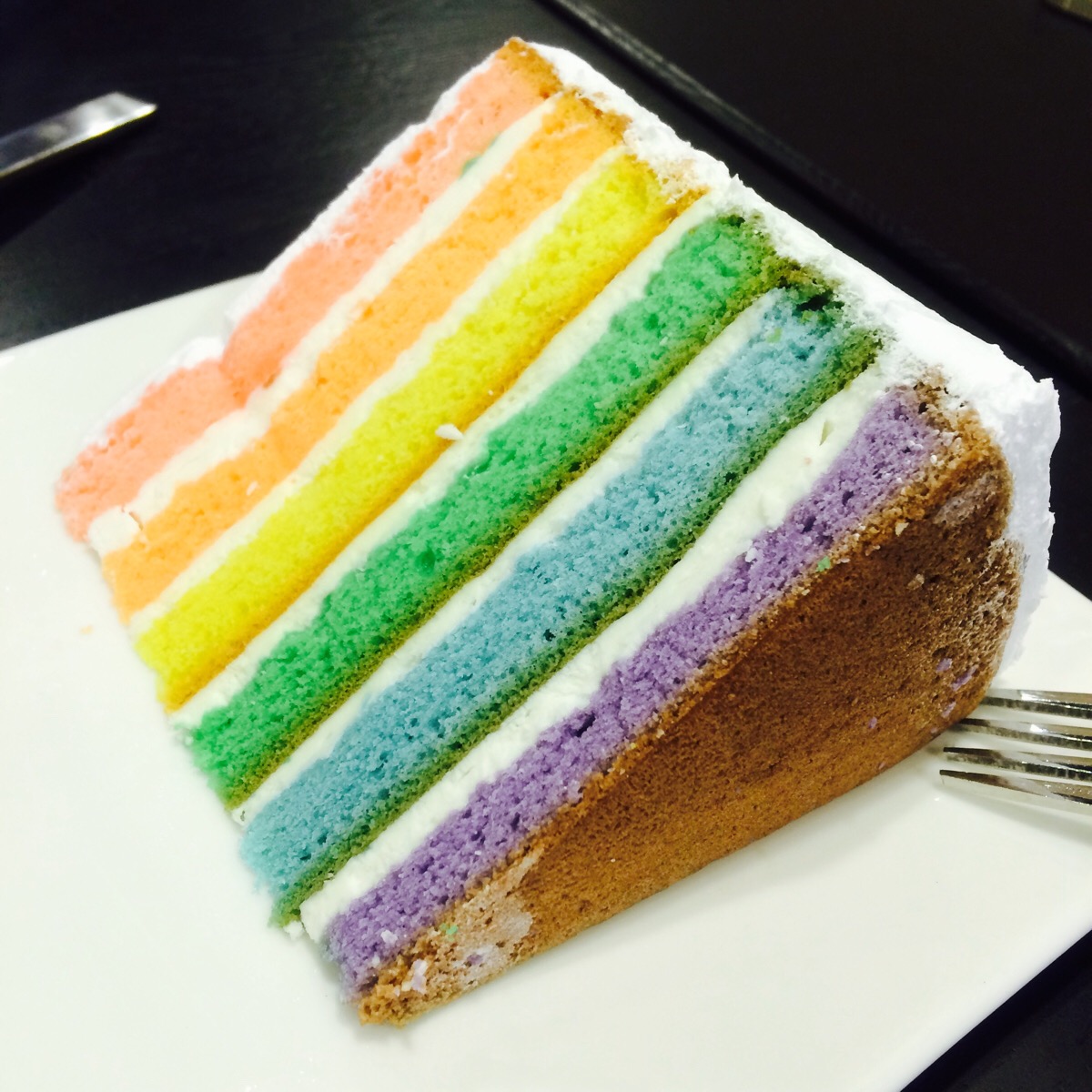 甜品~蛋糕~彩虹蛋糕～即使不美味,那也梦幻!