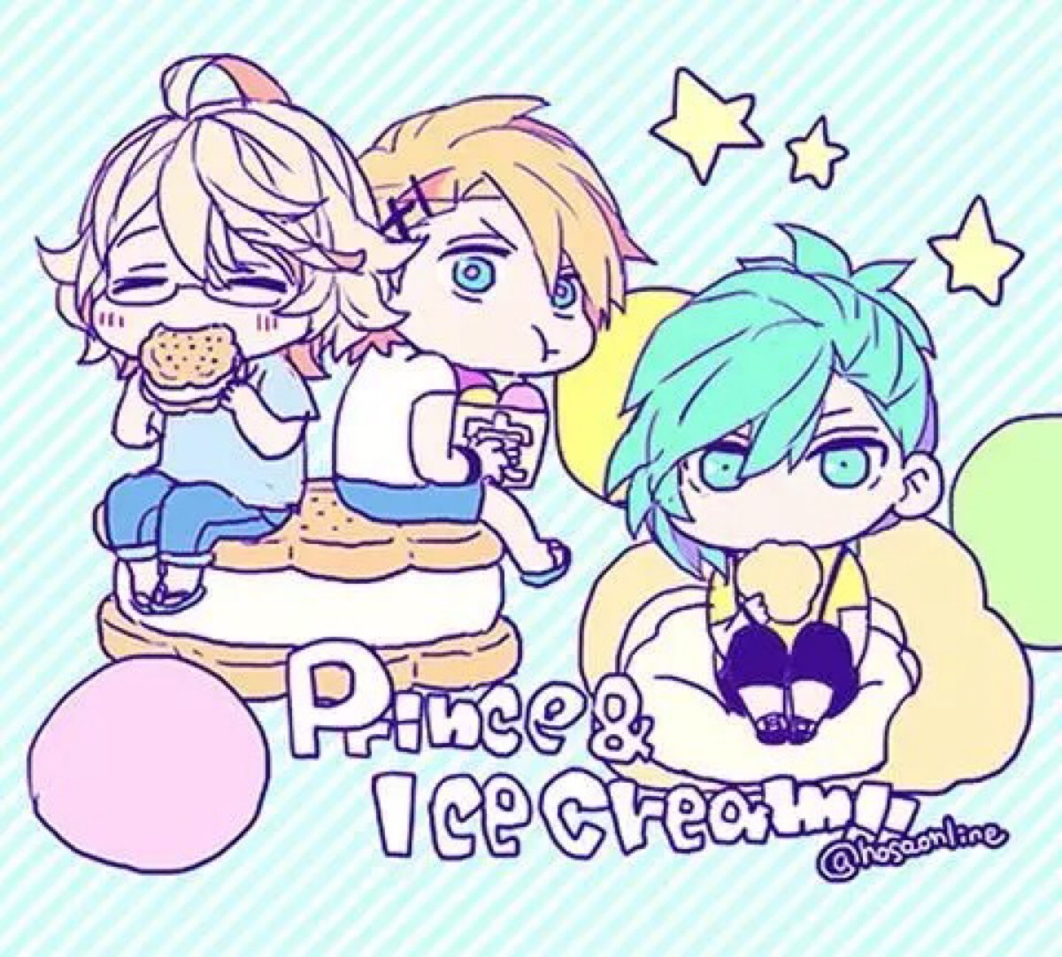 动漫 歌之王子殿下 q版 蓝翔 那月