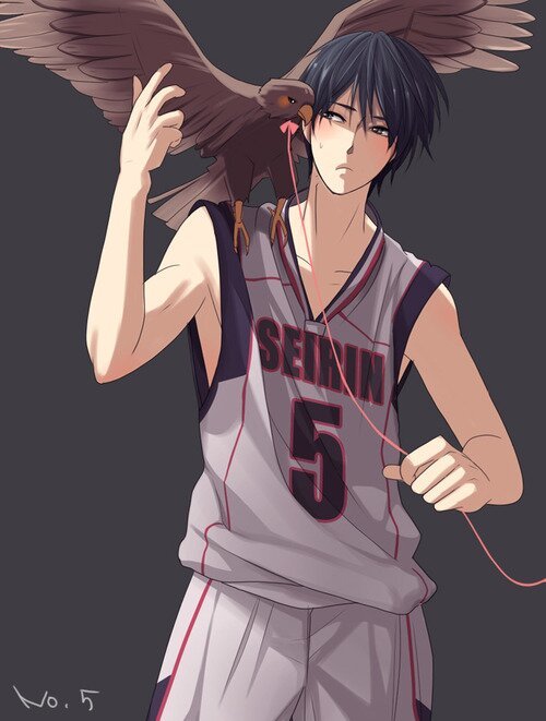 美少年 黑子的篮球 seirin 诚凛 伊月俊 暖色调 制服控 动漫 p站 插画