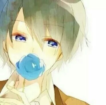 情侣头像.男方.蓝玫瑰.