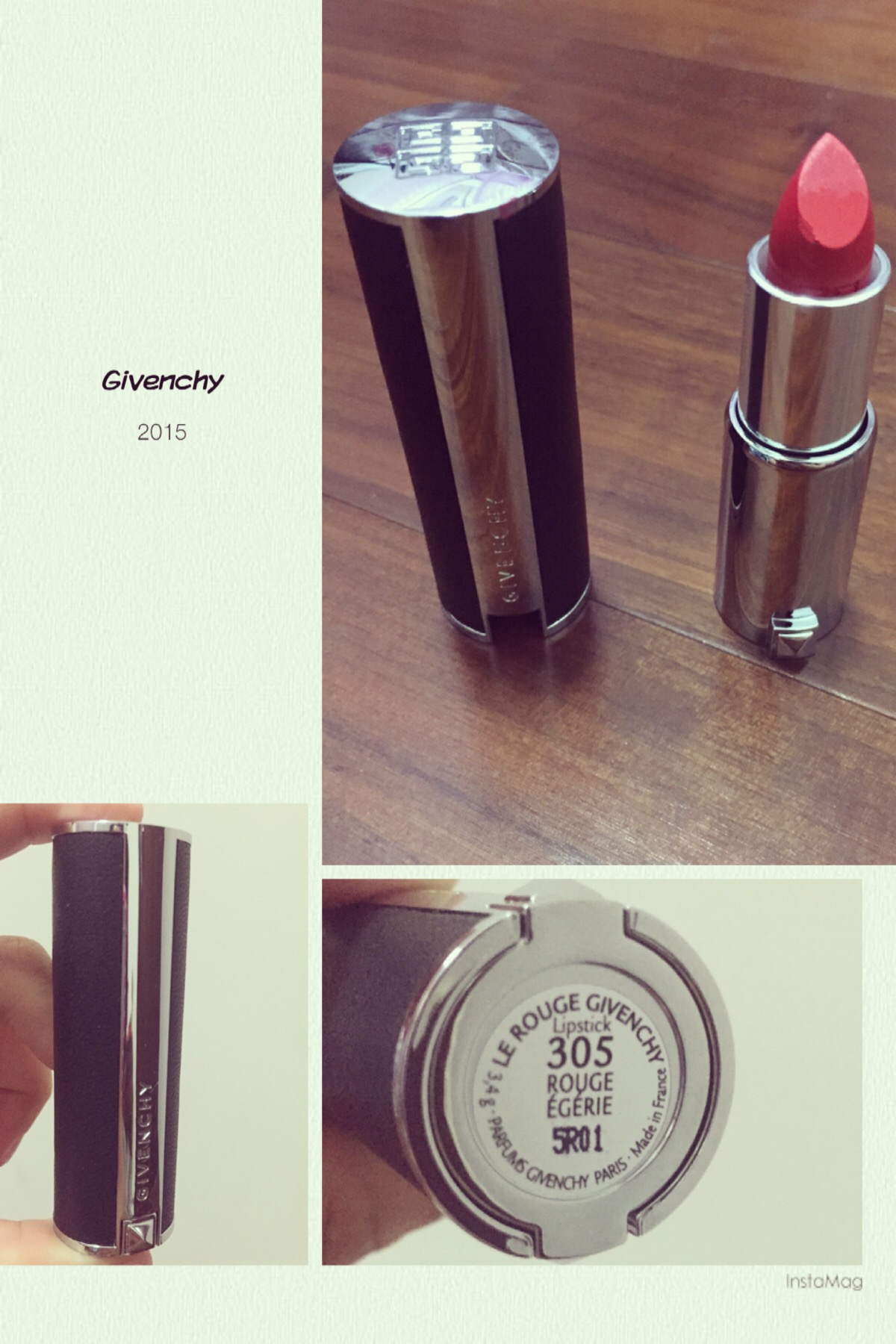 givenchy小羊皮305色号# 橘红色 好看~ 超喜欢它的小羊皮