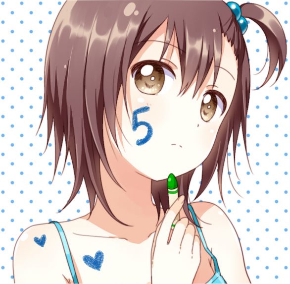 『沫沫』动漫原创 插画手绘 二次元 少女 摇曳百合