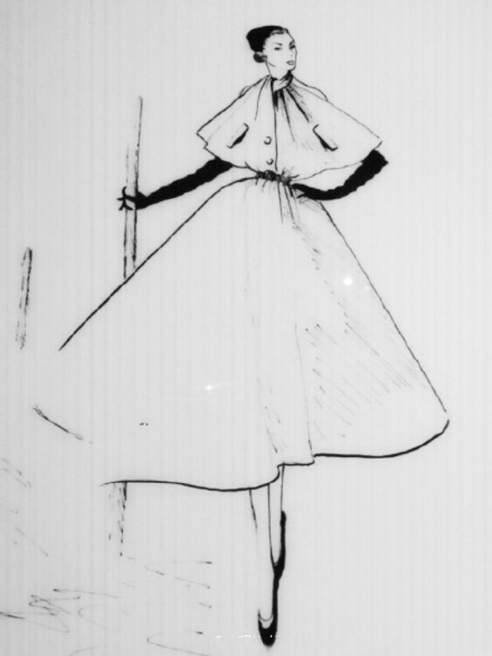 【笔尖时尚—黑白线条】dior 服饰的硬笔手绘稿 手绘插画 服装设计稿
