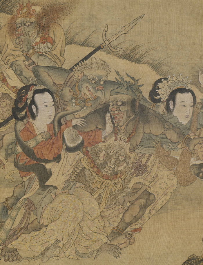 明 佚名《二郎神搜山图卷》