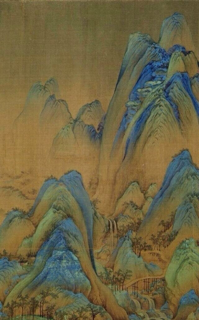 王希孟用了半年时间终于绘成名垂千古之鸿篇杰作《千里江山图》卷,时