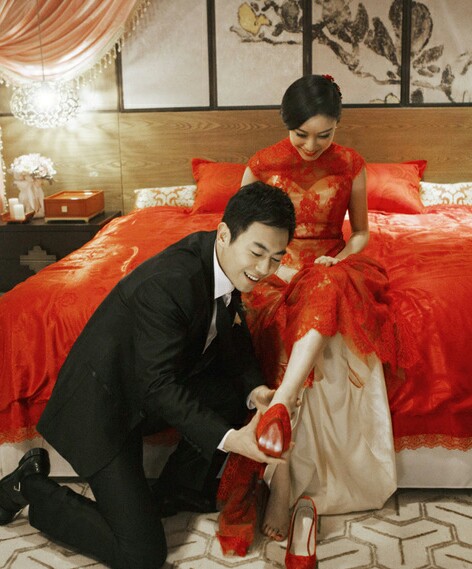 倪妮朱亚文结婚图片