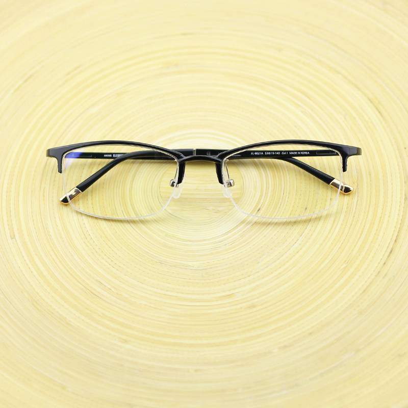 「now」 韩国进口超轻薄 塑钢 大方 复古简约 高质半框 眼镜框架