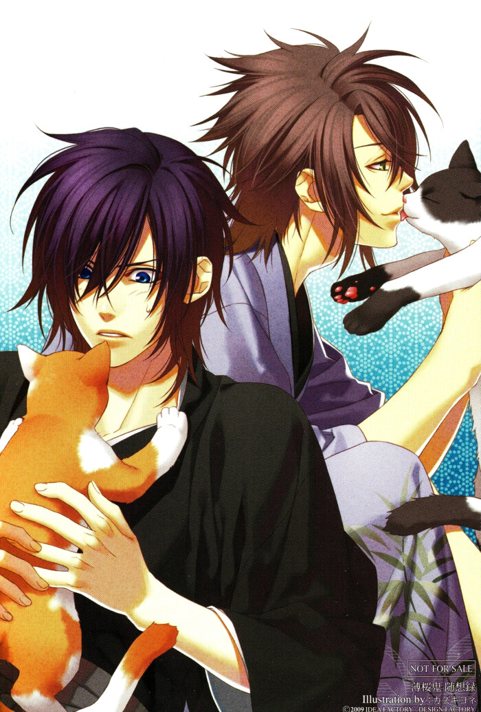 《薄樱鬼》冲田总司,斋藤一,来自游戏《薄樱鬼 随想录》官方宣传图