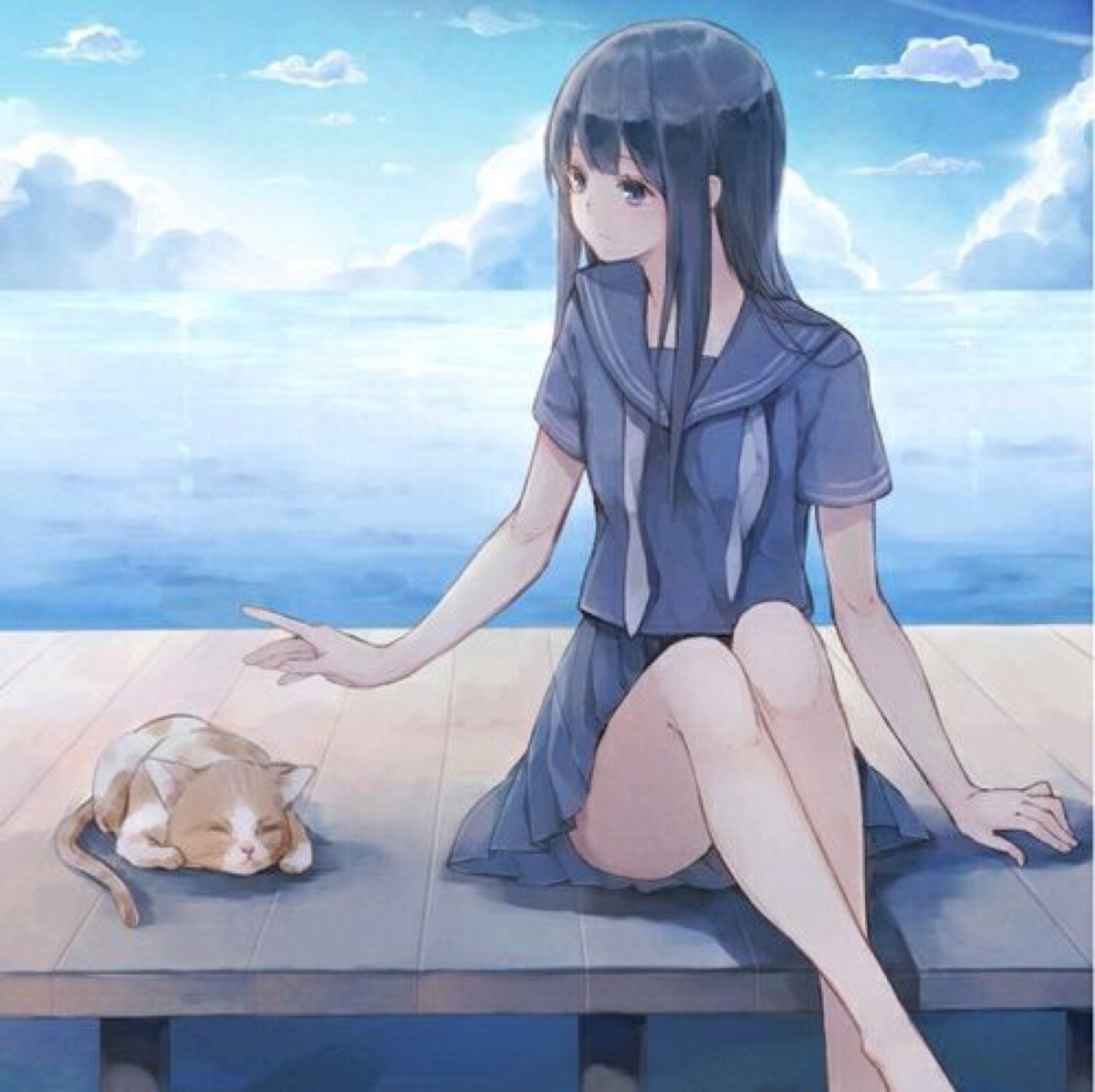 头像 女头 个性 动漫 次元 手绘_长安