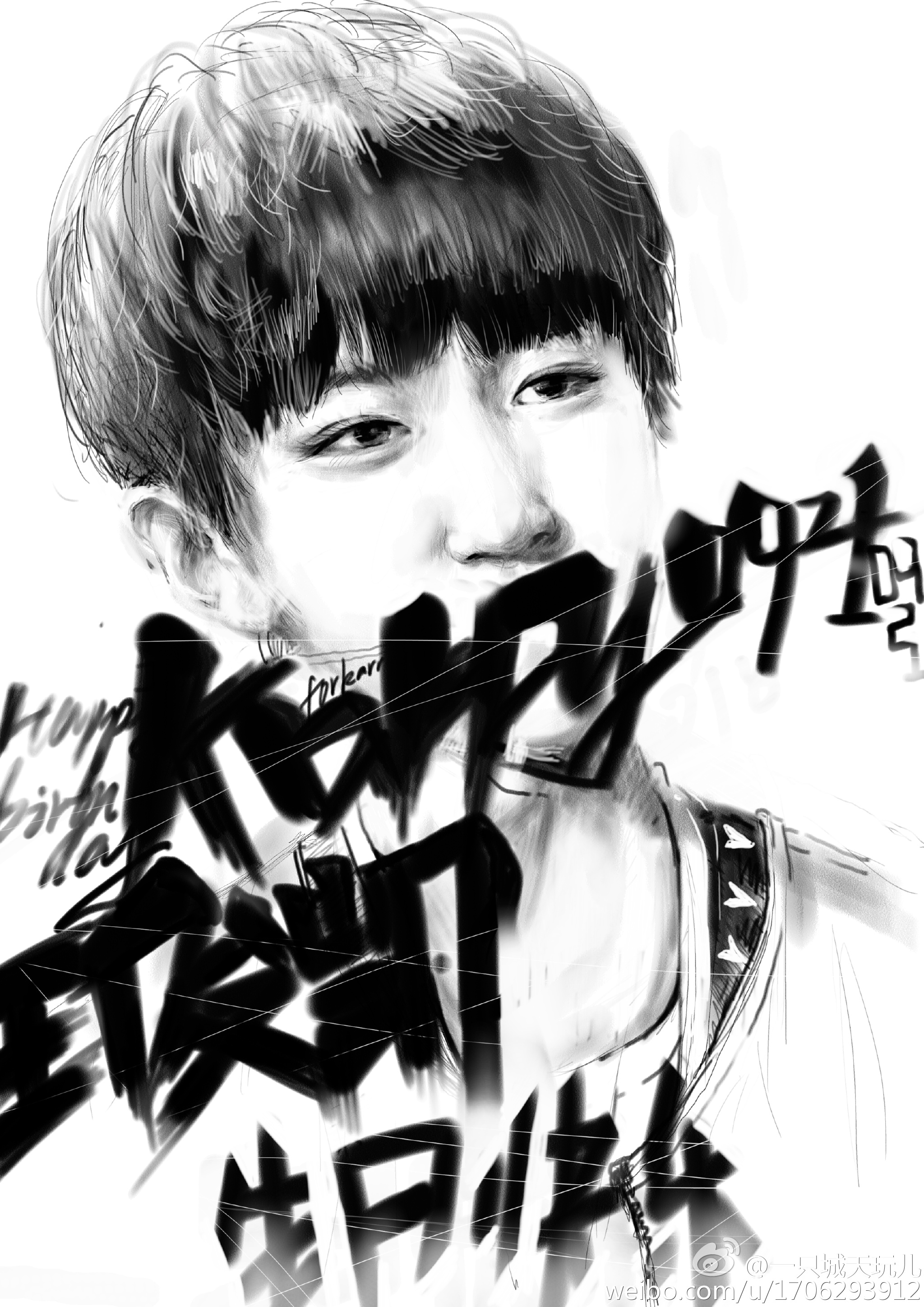 王俊凯#tfboys王俊凯#tfboys 饭绘图 cr:一只城天玩儿