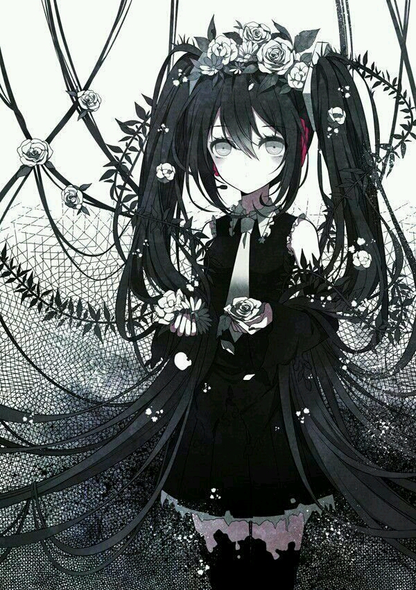 【此间二次元】二次元 美少女 黑岩射手 黑岩 冷色调 礼服控 梦幻