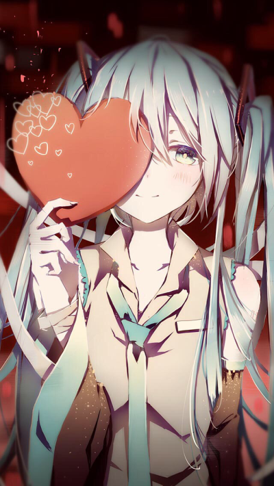 美少女 v家 初音未来 暖色调 制服控 梦幻 手机屏保壁纸 动漫 p站