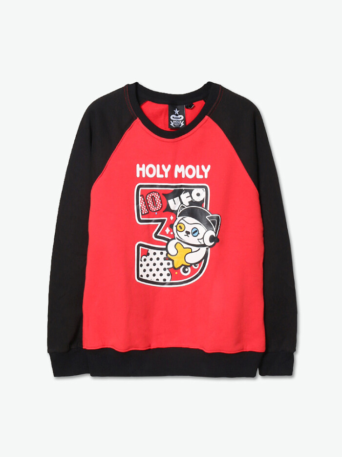 官网holymoly 女款猫咪ufo套头卫衣