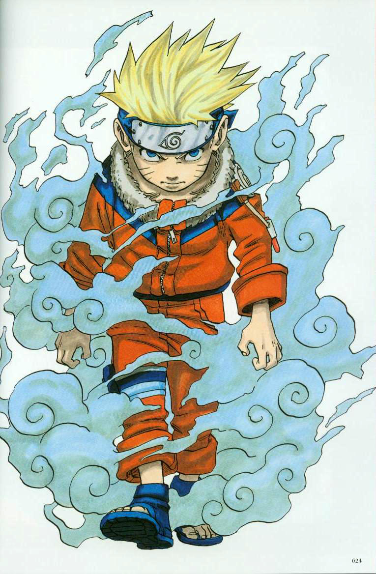 naruto -ナルト- 《火影忍者》漫画 原画 #岸本齐史# 漩涡鸣人