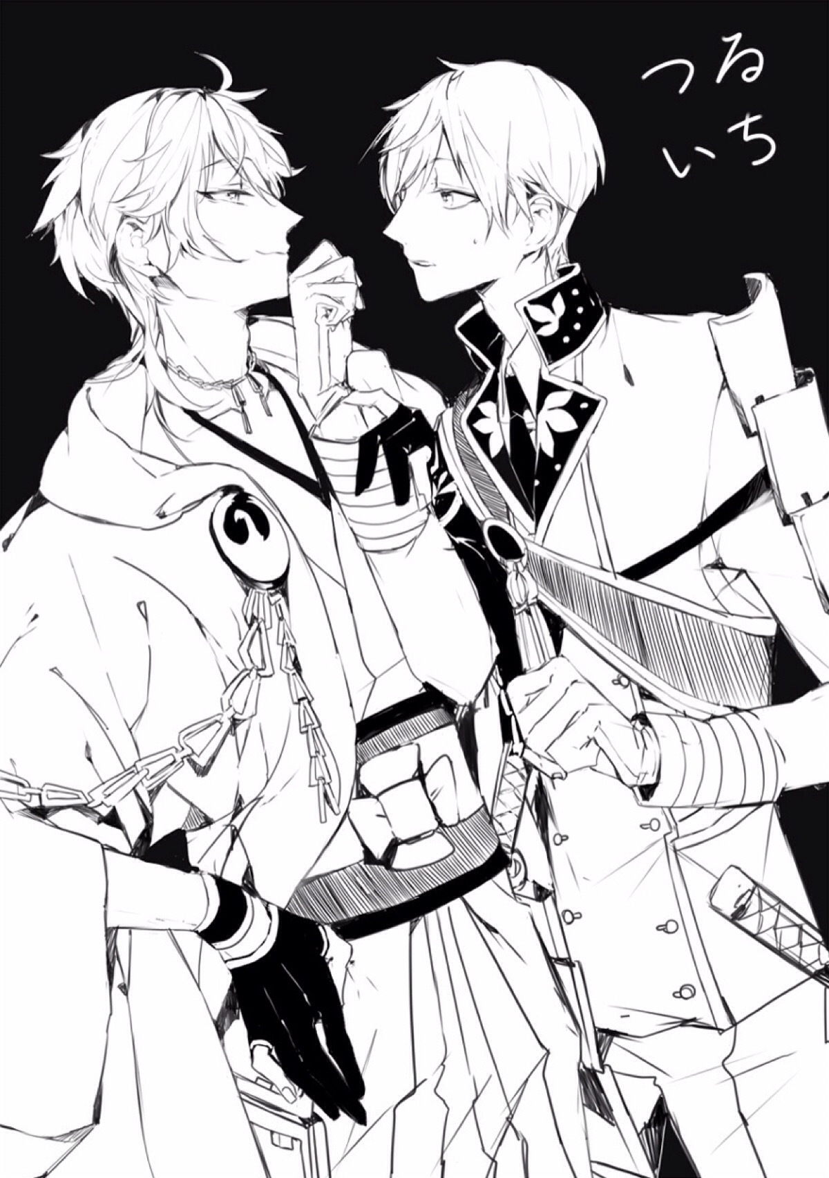 刀剑乱舞# 转推twi: mokokon三日月宗近 鹤丸国永 一期一振