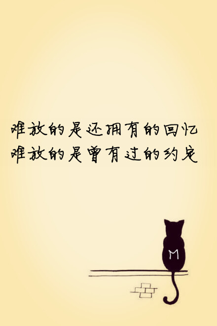 文字.壁纸.难放的是回忆