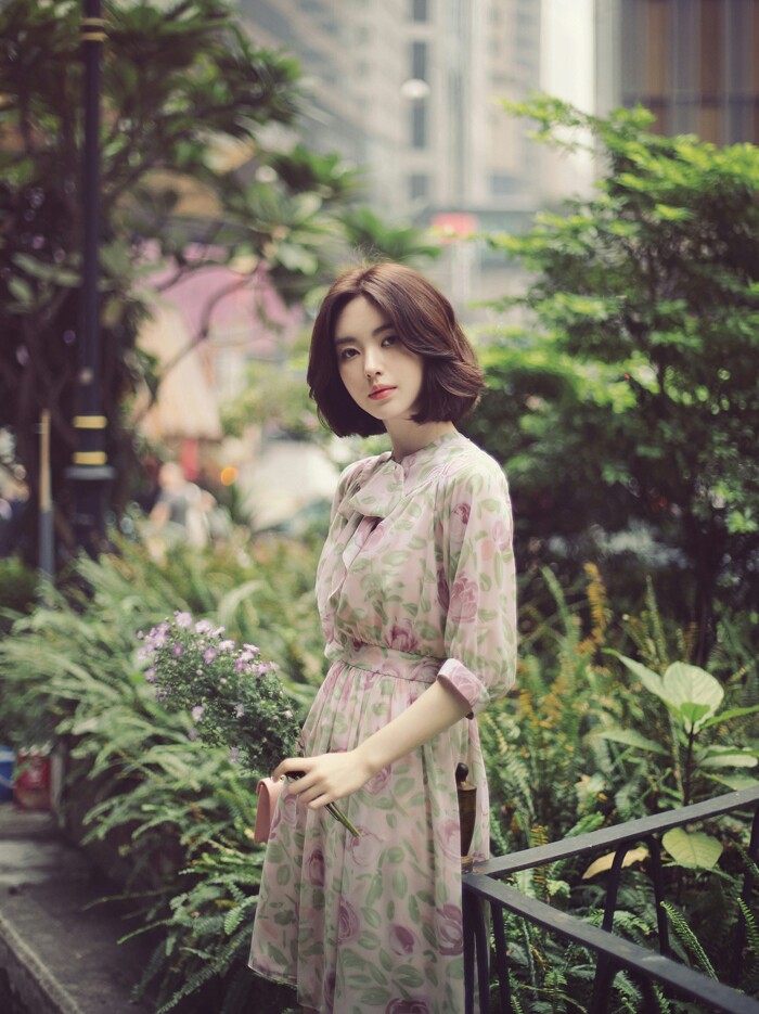 氧气 清纯 短发 女神 壁纸 高清