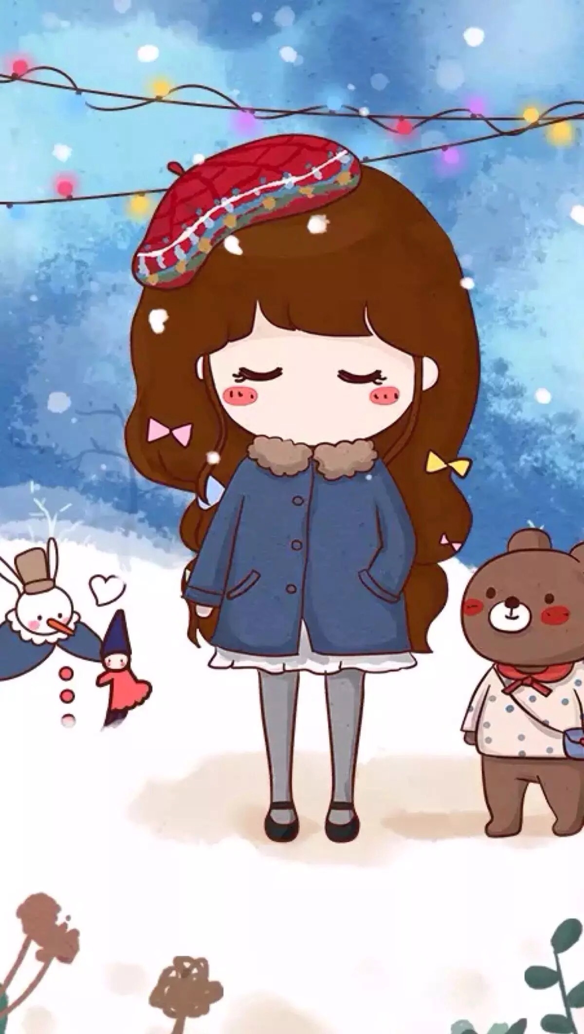 可爱的小薇 壁纸 头像 女生 可爱 q版 人物