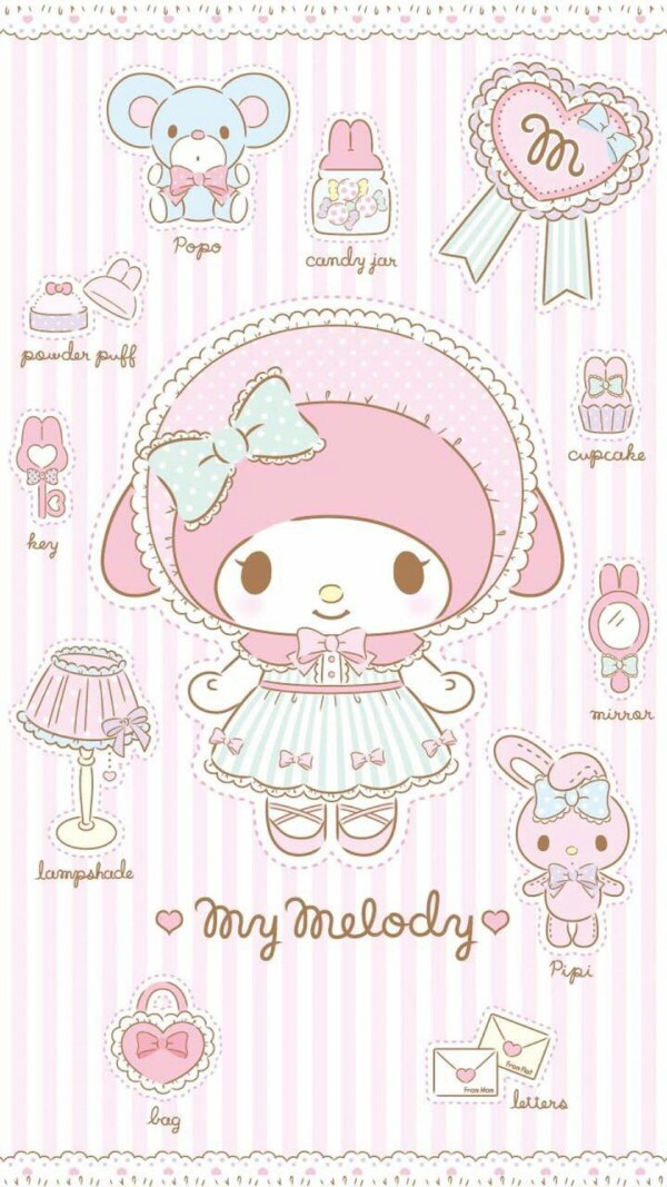 my melody# #可爱# #sanrio# #wallpaper# #手机壁纸# #背景# #锁屏