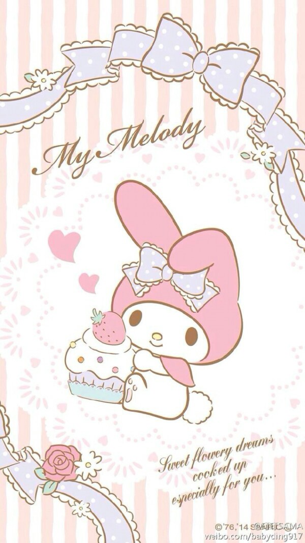 my melody# #可爱# #sanrio# #wallpaper# #手机壁纸# #背景# #锁屏
