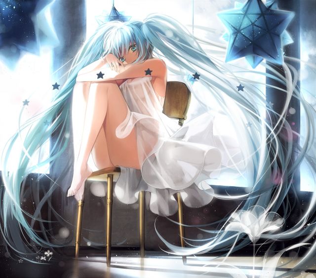 『沫沫』动漫原创 插画手绘 二次元 少女 初音