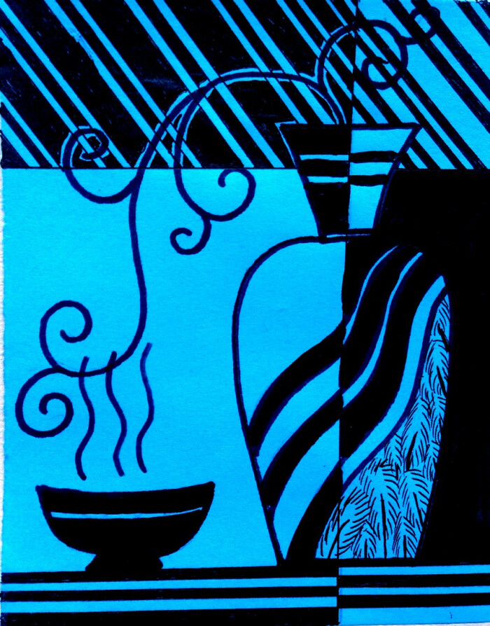 巧手精灵的装饰画作品《慢生活》.-堆糖,美好生活研究所