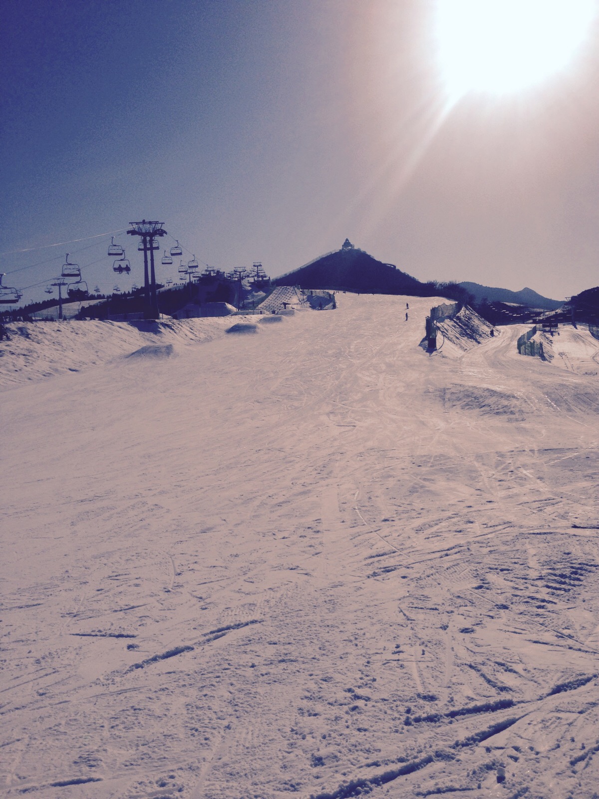 北京南山滑雪场抓拍图片