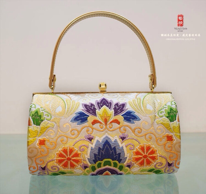 艺绫手工品牌刺绣 缂丝包