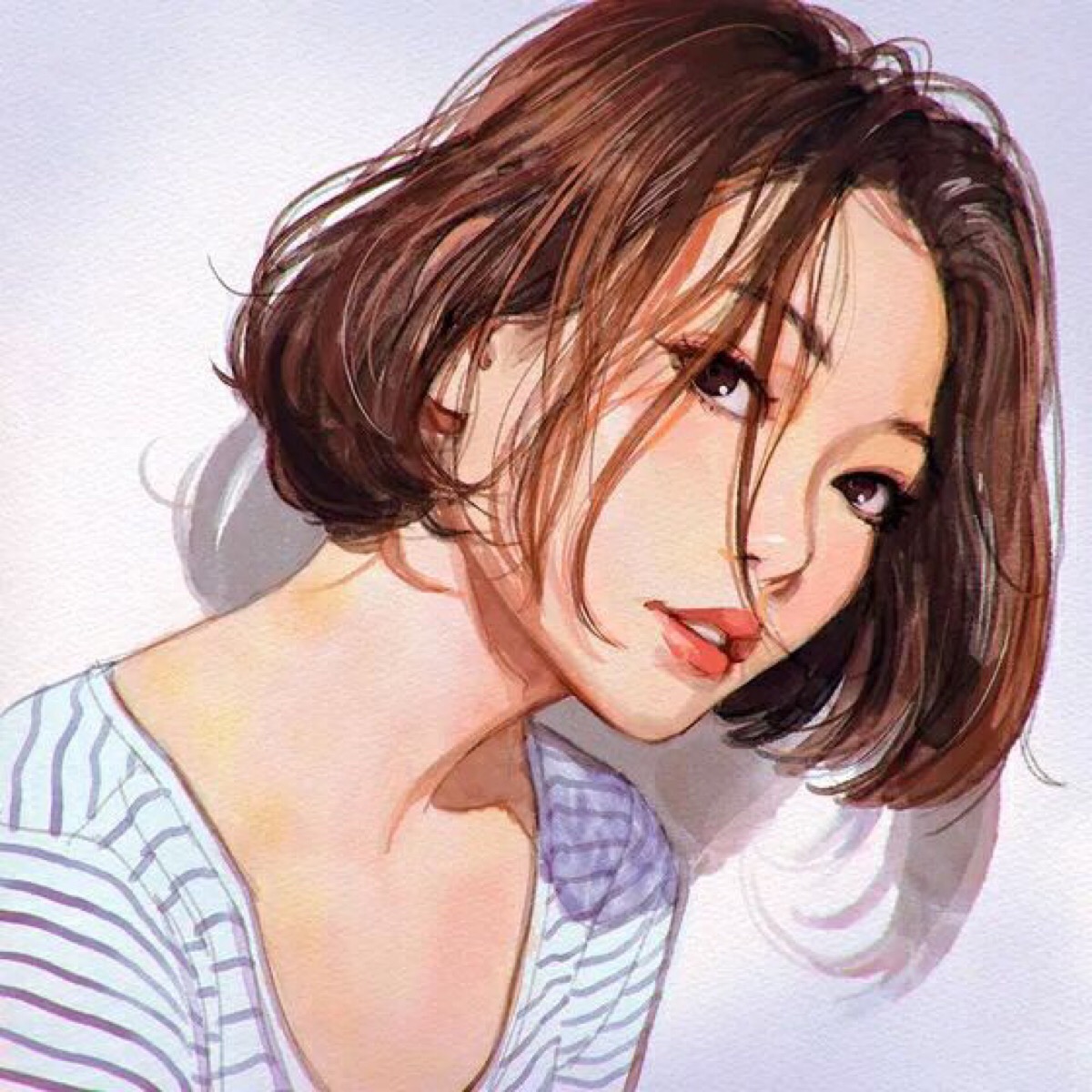 头像 女头 个性 动漫 次元 手绘_长安