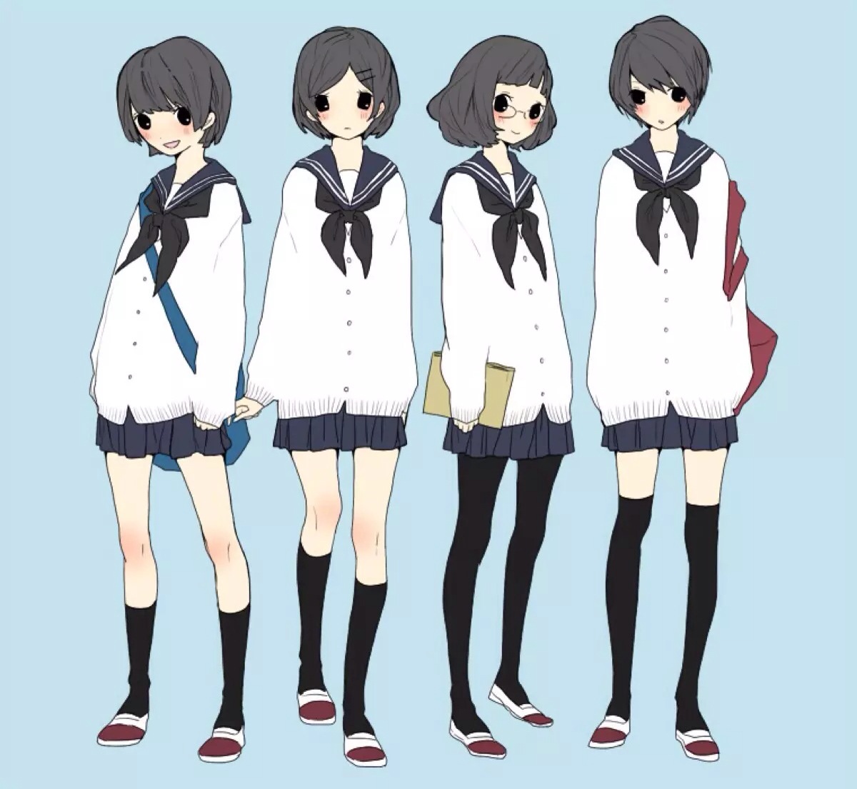 女高中生 jk 少女 小清新 温馨 治愈 萌 二次元 高清