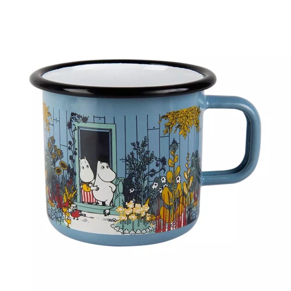 现货 芬兰muurla moomin姆明搪瓷杯 370ml 姆明房子
