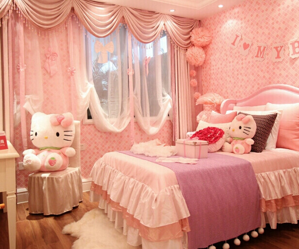 女生卧室#hellokitty#粉色设计#  by花花苏