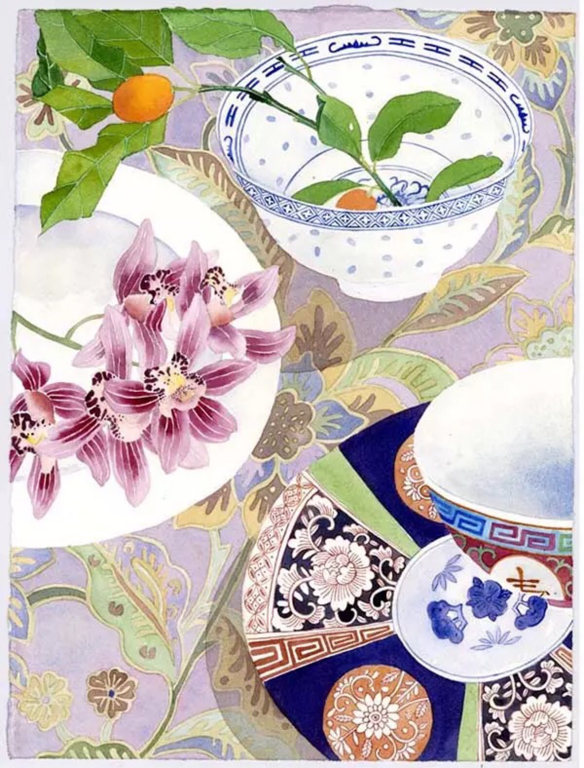 澳大利亚插画师mango frooty 瓷器与鲜花的美好相遇~【mango frooty.