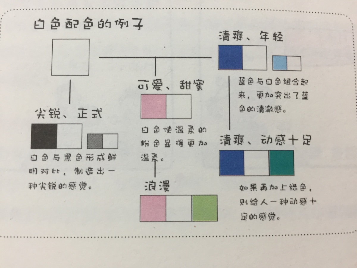 白色的配色