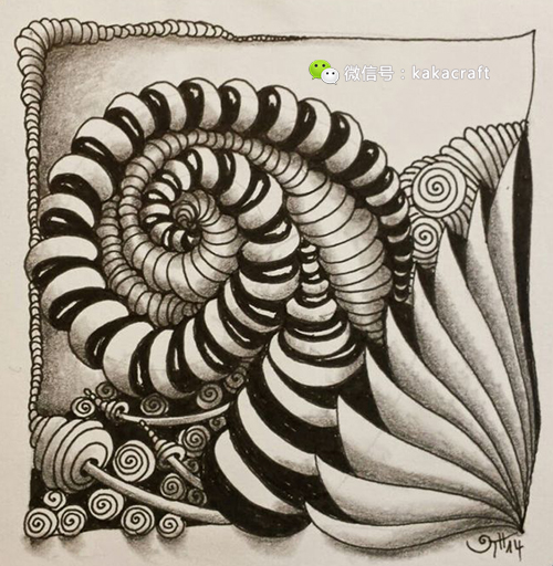 禅绕画 zentangle www.chanrao.me