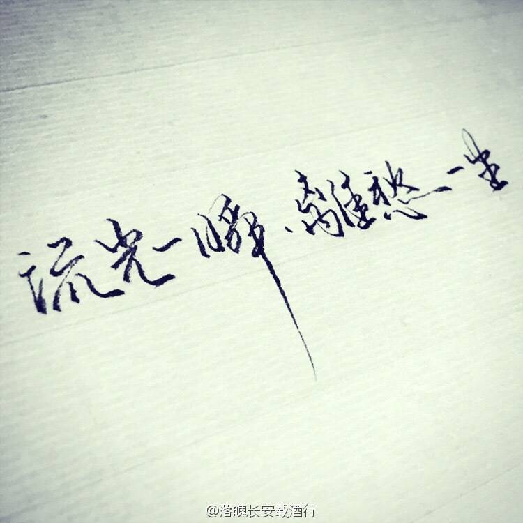 手写文字 by落魄长安载酒行