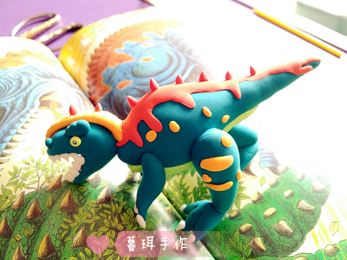超轻粘土#霸王龙完成图1 by暮珥