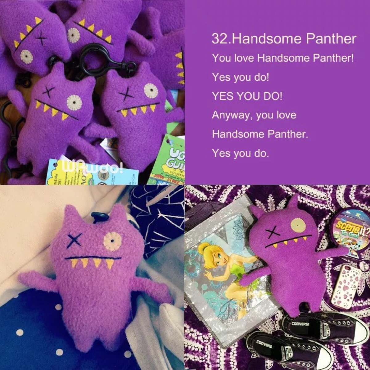 uglydoll家族成员配图uglydolluglydoll成员介绍uglydoll紫色娃娃ugly rv 